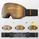 Kapvoe photo chrome uv400 Schutz Ski brille Sport maske für Männer Frauen Winter Anti-Fog Snowboard