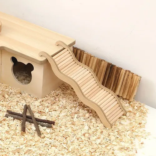 Wellen treppe Holz Hamster Spielzeug Haustier liefert Wellen treppe Holz spielzeug Treppe