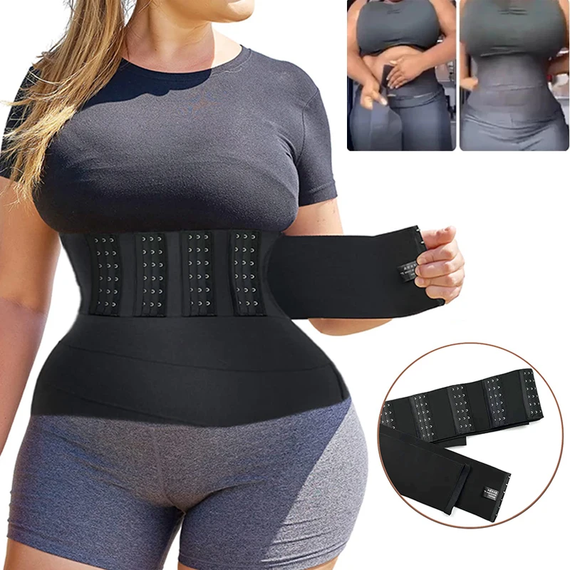 Taillentrainer für Frauen Snatch Me Up Schnalle Bandage Wrap Lendenwirbelsäule Taillenstützgürtel Body Shaper Bauch Cincher Kompressionsband Image