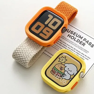 Stoßstange weiches Silikon gehäuse für Apple Watch 9 8 7 6 se 5 Sport Anti-Drop matte Abdeckung für iwatch ultra 49mm 41mm 40mm 44mm 45 mm Image