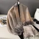 Mode Winter und Herbst warme dicke weiche Kaschmir Luxusmarke Jacquard Schal Frauen multifunktion