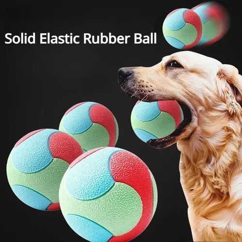 Voll gummi Hunde bälle für Hunde praktisch unzerstörbare Haustier Hund interaktives Spielzeug