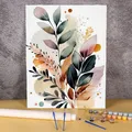 DIY Färbung nach Zahlen blätter Pflanzen-Kits malen nach Zahlen moderne Zeichnung auf Leinwand