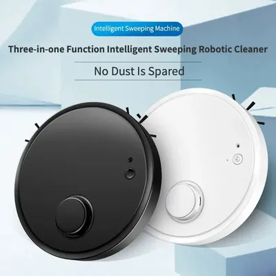 Intelligenter Kehr roboter Haushalt Mini Staubsauger Staub fegen Wischen 3 in 1 ultra dünnen Körper Image