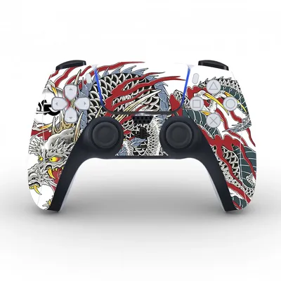 Yazuka Schutzhülle Aufkleber für PS5 Controller Haut für PS5 Gamepad Aufkleber Haut Aufkleber Vinyl Image