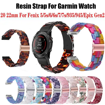 Quick fit 20mm 22mm 26mm Harzband für Garmin Fenix 7x7 7s Solar 6x6 6s Pro 5x5 5s plus Vorläufer 935 945 Epix Gen2 Band Image