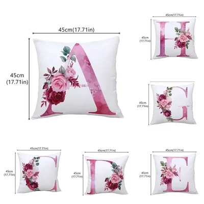 Brief Grafik Kissen bezug ohne Füllstoff Kissen bezug Kissen bezug für Sofa nach Hause super weiche Image
