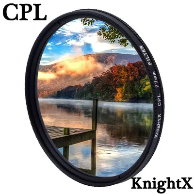 KnightX CPL-Filter, ultradünn, polarisierend, für Kameraobjektive, 49 mm, 52 mm, 58 mm, 67 mm, 72 mm, 77 mm
