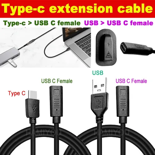 Verlängerungskabel Typ c USB Verlängerungskabel USB C Bus Verlängerungskabel für Ladekabel
