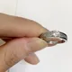 Buyee 925 Sterling Silber Ehering hell weiß Zirkon offenen Ring Finger für Frau Mädchen Luxus Party