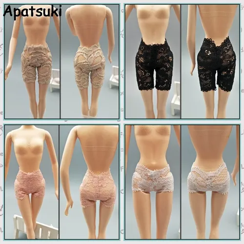 4 teile/los Spitze Unterwäsche Briefs Für Barbie Puppen Knickers Für Blythe 1/6 Puppen Unterhose Für