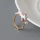 Mo Dao Zu Shi Kaninchen Bunny Perle Ringe Mode Niedlichen Cartoon Süße Emaille Kaninchen Wrap Ring