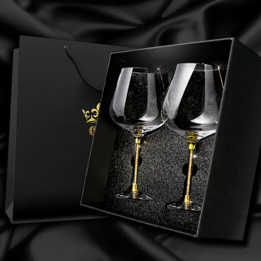 Leichtes, luxuriöses High-End-Kristallbecher-Rotweinglas-Set, hohes Glas, Party-Weinglas, Gläser, Trinkgläser für Champagnerflöte Image
