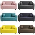 Stretch Sofa Solid Slipcover Polyester Spandex Sofa Cover Furniture Protector Couch Soft Protector 1/2/3/4 Seater