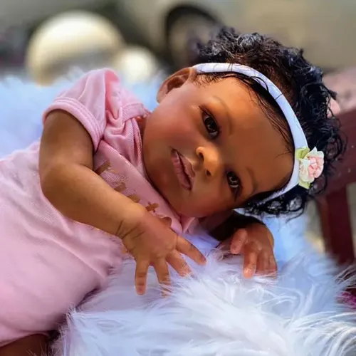 Wieder geborene Baby puppen Afro amerikaner Soft Touch realistische Baby puppe mit weichem Körper