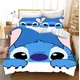 Disney Baumwolle Stich Bettdecke niedlich gedruckt Cartoon Bett bezug Luxus Bettwäsche 3d Kinder