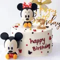 Disney Mickey Maus Cartoon Abbildung Puppen Anime Minnie Kawaii Spielzeug Modell Kinder Kuchen