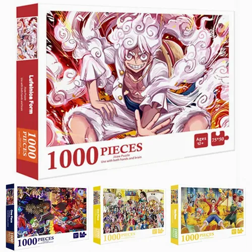 Japanischer Anime einteilige Ruffy-Karte aus 1000 Puzzles für Erwachsene Puzzlespiel zeug für
