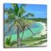 3dRose Tropic Beach - Wall Clock 15 by 15-inch