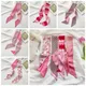 Band Stirnband Seiden schal All-Match rosa Haar gummi langen Schal Schal Zubehör Blume gedruckt