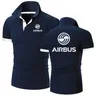 Polos hirt Airbus Aviation Flug Revers T-Shirts Airbus fan A320 Mann Polos T-Shirt Frühling Sommer