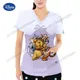 Disney Tasche V-Ausschnitt Komfort Frau Kleidung für Frauen Frauen T-Shirt T-Shirt niedlichen Tops