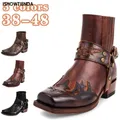 2023 Western Cowboys tiefel für Männer Frauen plus Größe 38-48 Stickerei Design spitze Schuhe Herren