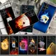 Ace Burning Poker Coque für Samsung S23 S22 S24 Ultra 5G TPU Telefon Galaxy Cover S21 S20 Fe S10