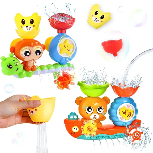 Baby Bad Spielzeug Wand Sonne Tasse Spur Wasser Spiele Kinder Bad Affe Caterpilla Bad Dusche
