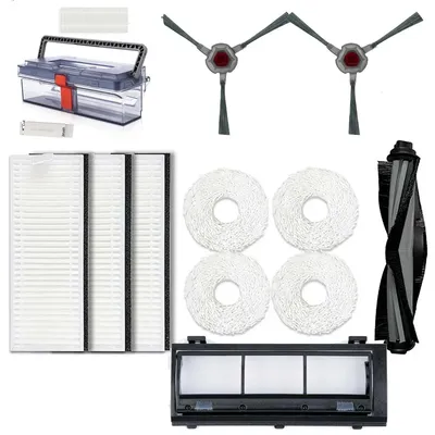 Hauptbürste Seitenbürste Filter Staubbox Mopp Ersatz für Yeedi Mop Station Selbstreinigende Image