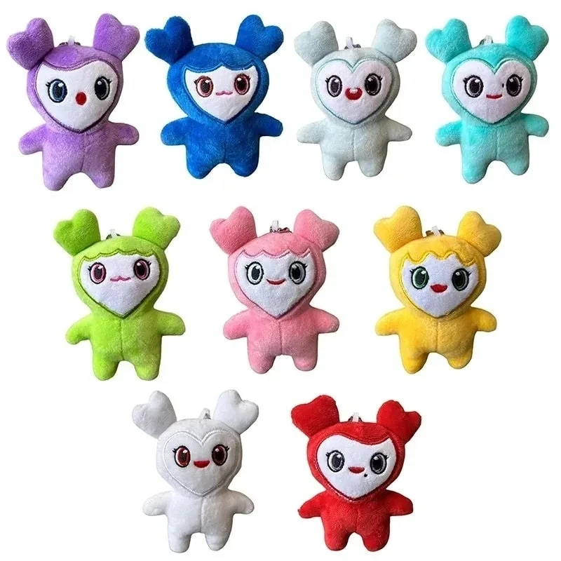 9 Teile/los Lovelys Plüsch Koreanische Super Star Plüsch Spielzeug Cartoon Tier ZWEIMAL Momo Puppe Schlüsselbund Anhänger für Fans Mädchen Geburtstag Geschenke Image