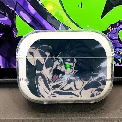 Anime Attack on Titan Transparente Hülle für Airpods 4 Pro 3 2 Shingeki No Kyojin Levi Eren Yeager Airpod Hüllen TPU Kopfhörerhülle Image