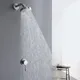Edelstahl Verborgen Dusche Armaturen Set Nickel Gebürstet Regen Dusche Kopf Einzigen Griff