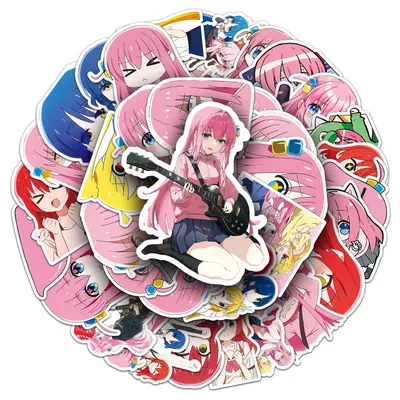10/30/50PCS Anime BOCCHI THE ROCK Aufkleber Nette Cartoon Graffiti Aufkleber DIY Laptop Telefon Image