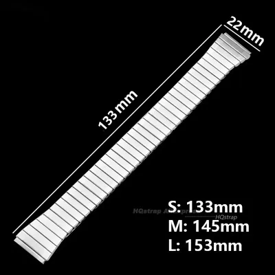 Elastisches Edelstahl armband für Seiko Smartwatches Universal Metall armband Hochwertiges Armband Image