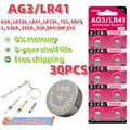 30 stücke 1 5 V Ag3-Knopfbatterien sr41 l736 sr41sw cx41 lr41 Lithium-Knopf zelle