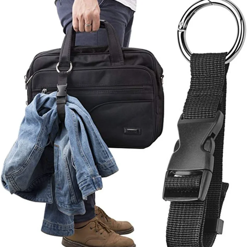 Tragbare schwarz blau Nylon Anti-Diebstahl Gepäck gurt halter Greifer hinzufügen Tasche Handtasche Clip verwenden tragen Multi tool Outdoor kleine Werkzeuge