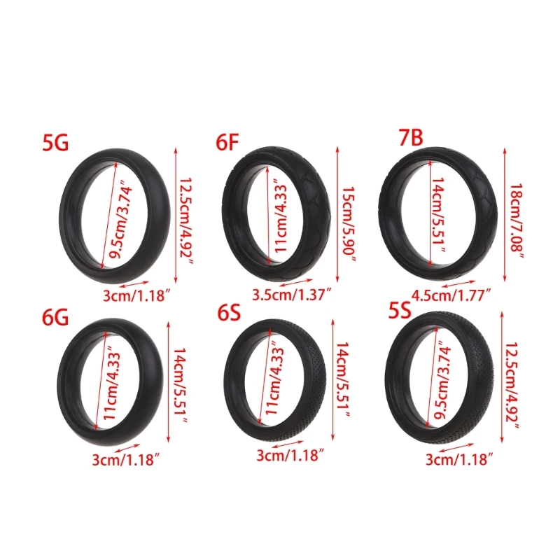 Neue Rad reifen abdeckung für Kinderwagen räder bebe Zubehör Vorderrad für yoya yoyaplus tianrui babalo Reifen 13,5 15cm 18cm