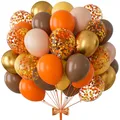 30 stücke orange schwarz Konfetti Luftballons Rejo braun Latex Luftballons Herbst Hochzeit