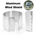 Klapp gasherd Windschutz scheibe Outdoor Camping Windschutz scheibe Aluminium legierung Windschutz