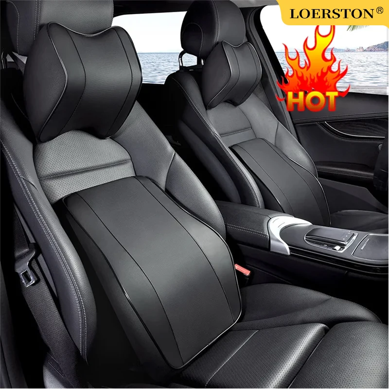 Auto Hals Kopfstütze Kissen auflage Kopfstütze Kissen Auto atmungsaktiv Memory Foam Slow Rebound Guard Auto Lenden kissen Universal