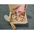 Personal isierte Baby Geschenk box Holz rassel Neugeborenen Geschenk benutzer definierte Holz