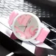 Womage frauen Uhren Mode Niedlichen Rosa Große Anzahl Uhren Frauen Damen Gilrs Silikon Sport Uhren