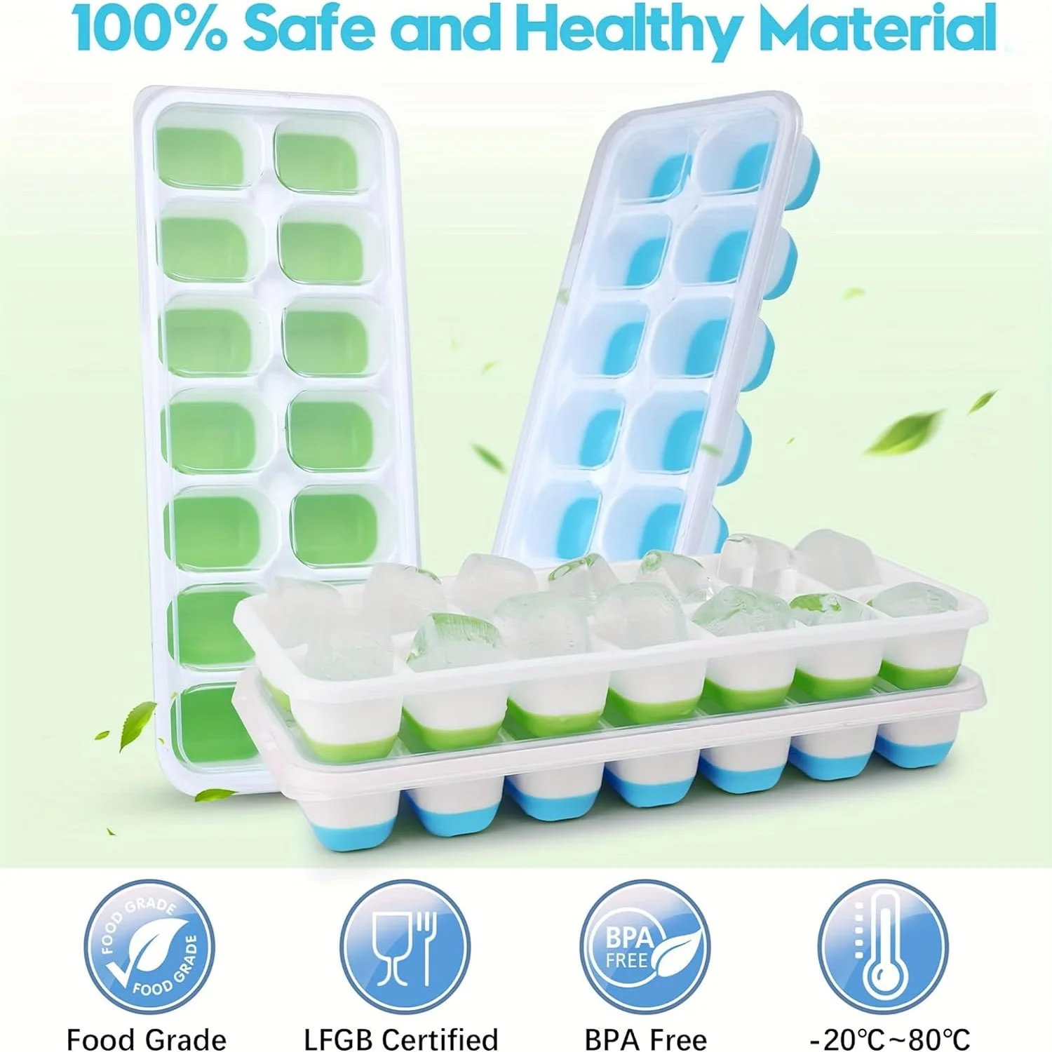 14 Gitter Eiswürfel schale Silikon form quadratische Eiswürfel schale Form Eiswürfel hersteller ungiftig haltbare Bar Pub Wein Eisblöcke Hersteller