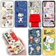 Cartoon S-Snoopy Handy hülle für Xiaomi Redmi Note 10 11 11s 12 4g 8 9 11e 11t Pro plus 10t 5g 8t 9s