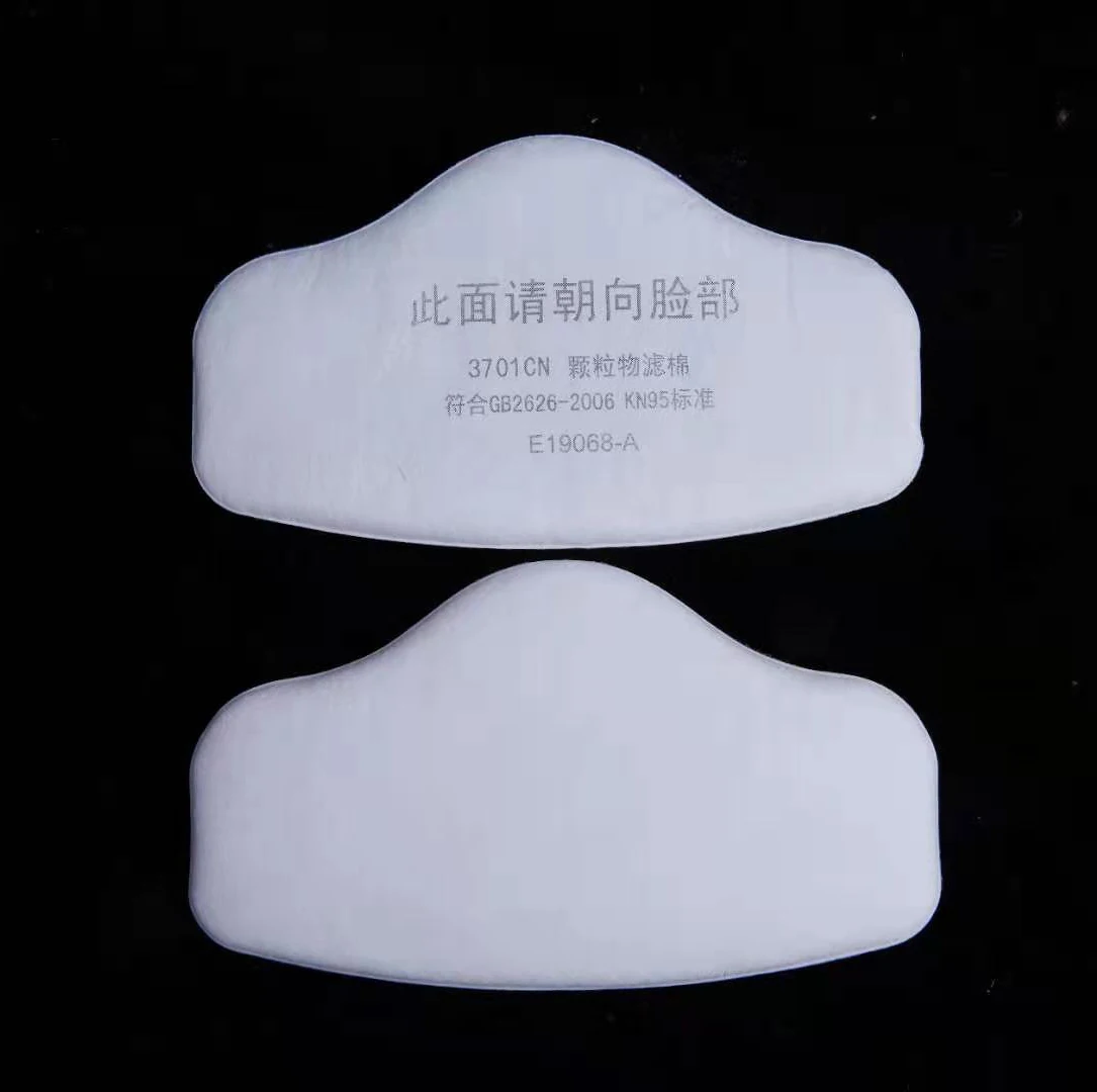 Staubdicht 5-6 Schicht 3701CN Partikel Baumwollfilter für 3M 3200/HF52 Gas Staubmaske Ersetzen Zubehör Schleifen Bergbau Zimmermann Image