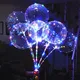 5/10pcs LED leuchten Luftballons leuchtende Bobo Ballon transparente Helium blinkende Luftballons