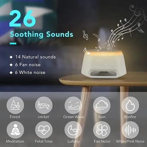 Schlaf geräusch weißes Rauschen Maschine mit natürlichen beruhigenden Geräuschen und Gedächtnis