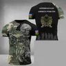 Azerbaijan Flagge Armee Tarnung Grafik T-Shirts Aserbaidschan Veteran Militär Camo 3d gedruckt