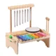 Windspiel Kombination sset Kinder Schlagzeug Windspiel Xylophon Trommel Holz Guiro Schaber 4-in-1